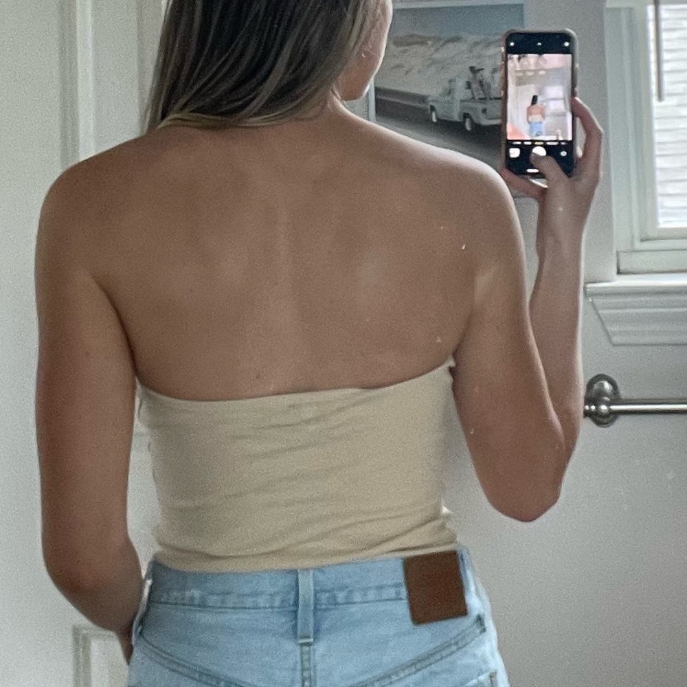 Strapless Ribbed Bodysuit - Picture 3 of 5